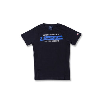 T-shirt nera da bambino Champion, Abbigliamento Sport, SKU a762000028, Immagine 0